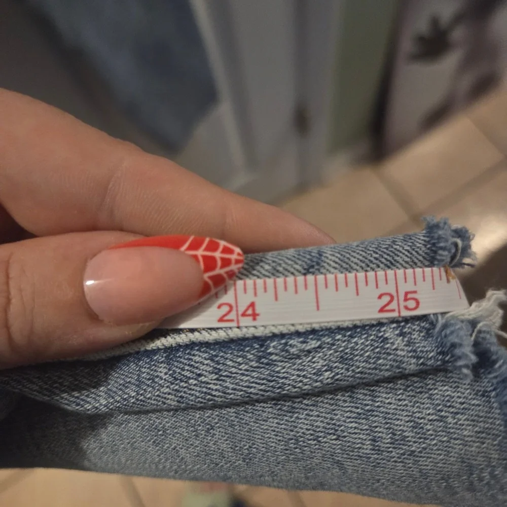 Pistola Womens Medium Wash Raw Hem Skinny Jeans Size 29 Denim Blue Basic Grunge